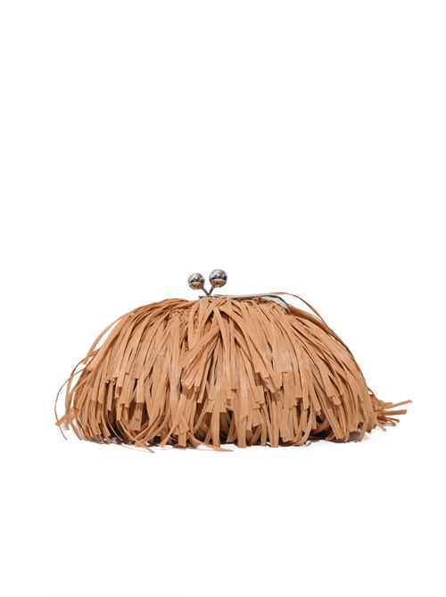 Borsa Pasticcino WKAQUIETE in rafia con frange Beige WEEKEND MAX MARA | 2615511035600001